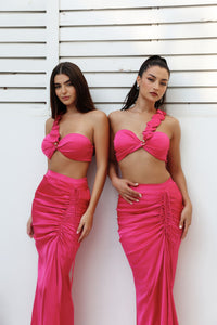 ANAYA Signature Ruched Top - Fuchsia