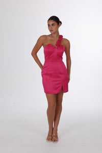 NISSY Dress – Fuchsia Flame