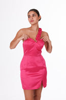 NISSY Dress – Fuchsia Flame