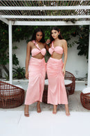ANAYA Ruched Skirt - Peach Rose