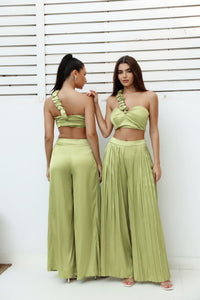 ORA Signature Ruched Top - Island Mint Green