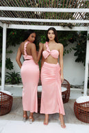 ANAYA Signature Ruched Top - Peach Rose