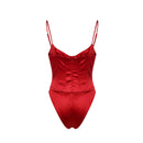 AMORA CORSET BODYSUIT - SCARLET RED