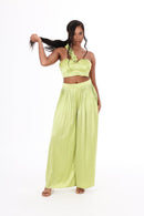 ORA Pleated Trousers - Island Mint Green