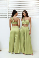 ORA Pleated Trousers - Island Mint Green