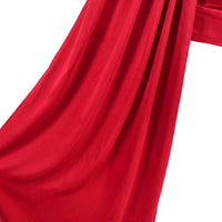 AMORA DRAPED SKIRT - SCARLET RED