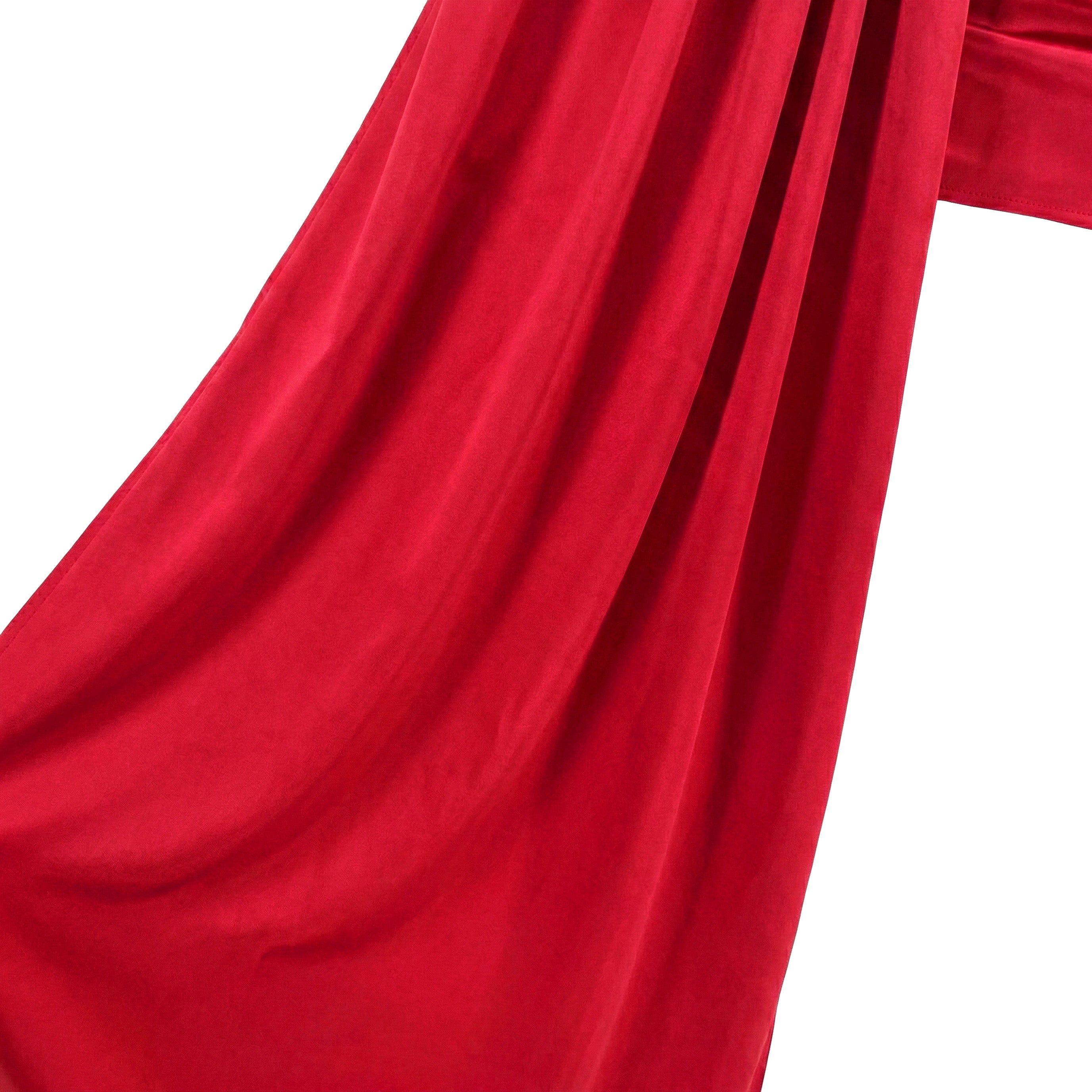 AMORA DRAPED SKIRT - SCARLET RED
